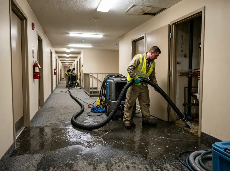 multi-unit-apartment-hallway-f-005 — frequently asked questions, Emergency Burst Pipe Water Extraction & Removal in Warm Bea…
